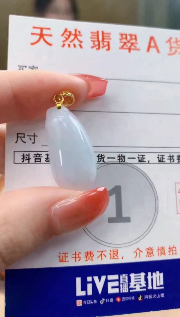 颈饰未镶嵌翡翠天然A货翡翠挂件