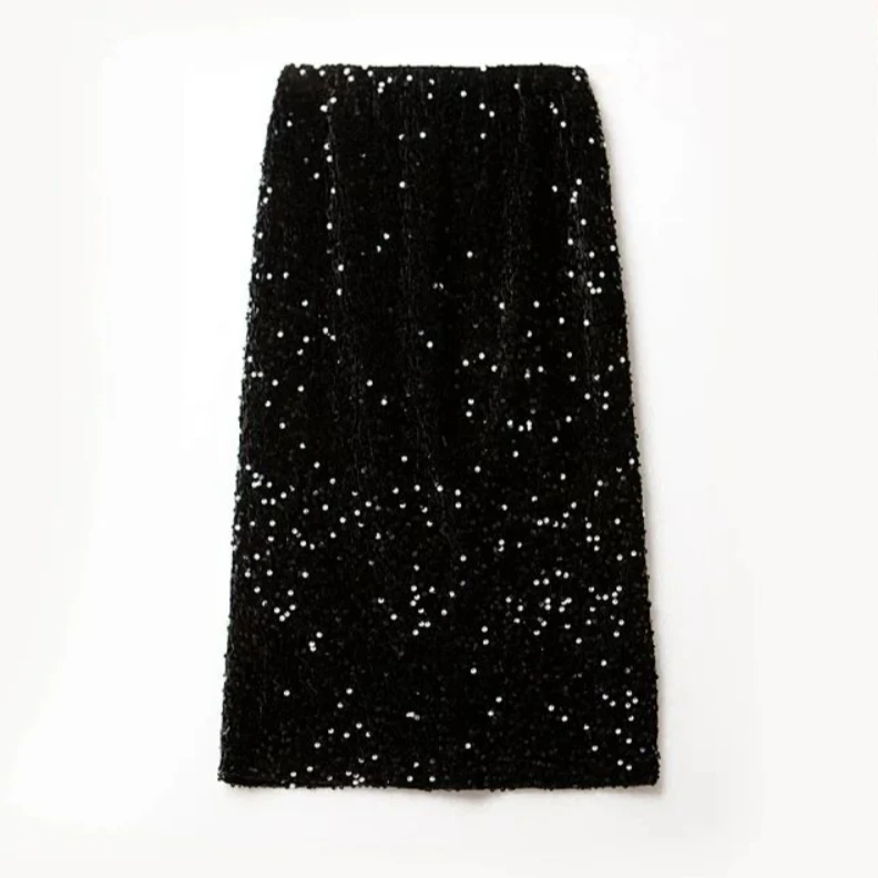 【刘姐专属】丝绒亮片半身裙