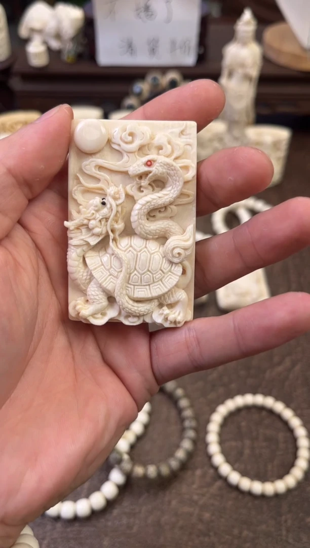 吊坠猛犸象牙杨**.手串12