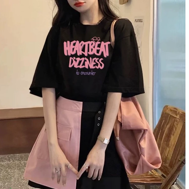 三号链接（3）-女装春夏 百搭夏季小众宽松印花韩版设计感休闲ins