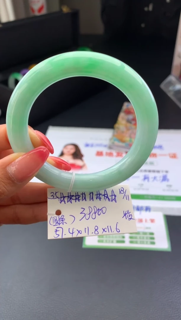 未镶嵌手镯翡翠假一赔三 手镯