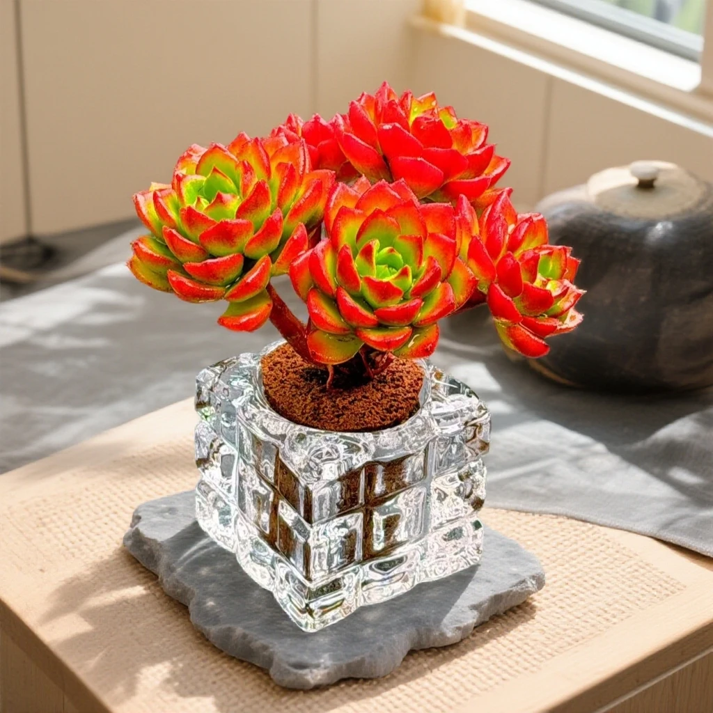 无土钻石玫瑰1颗(不含盆