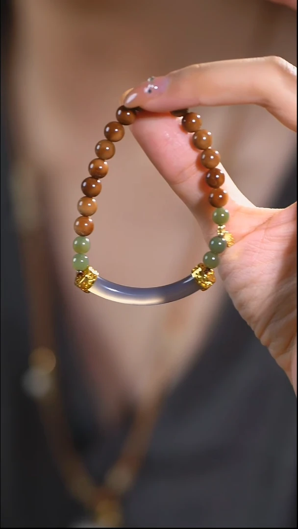 吊坠库克银S925镶嵌库克烟灰半镯