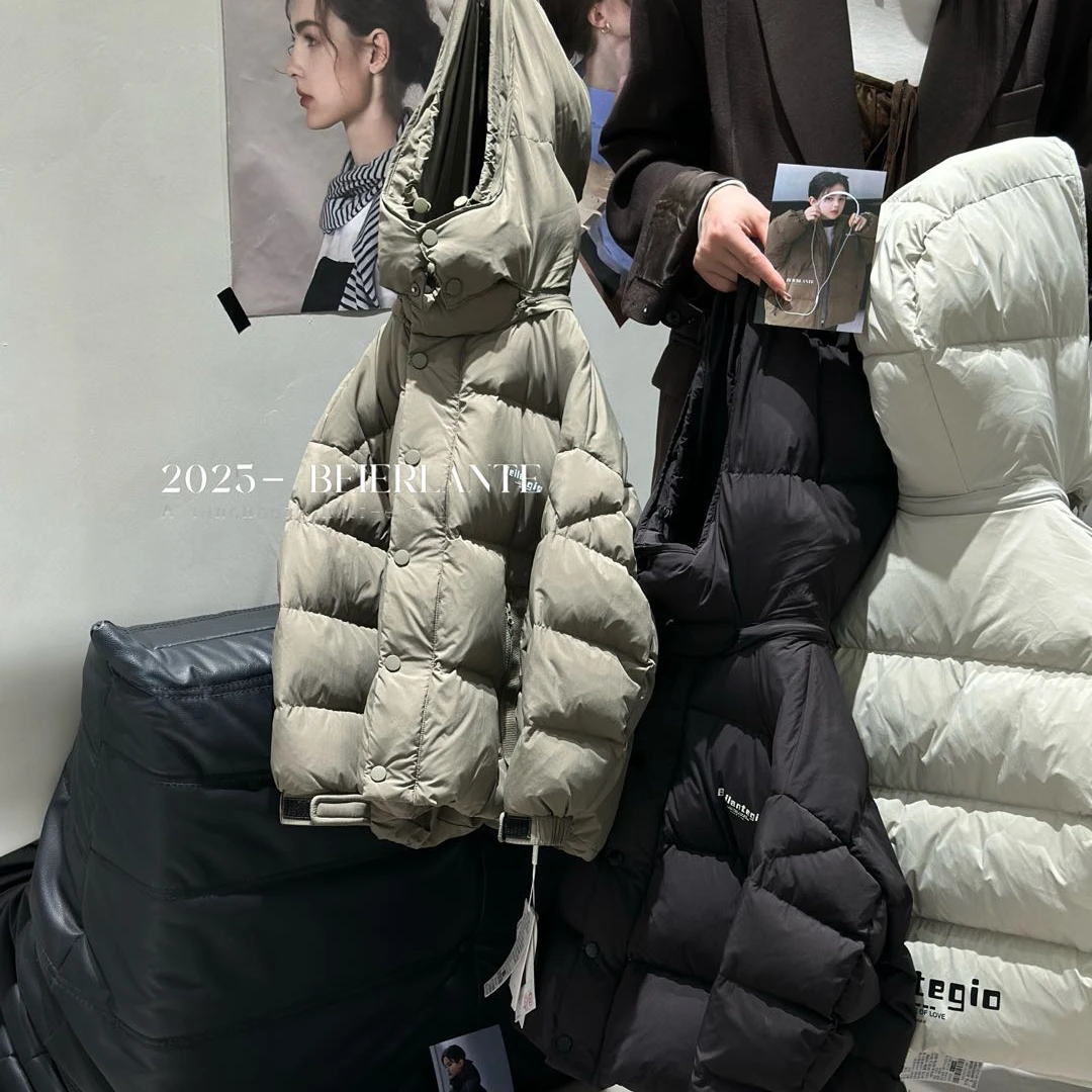 BELT- 5522 高货90绒洋气连帽羽绒服