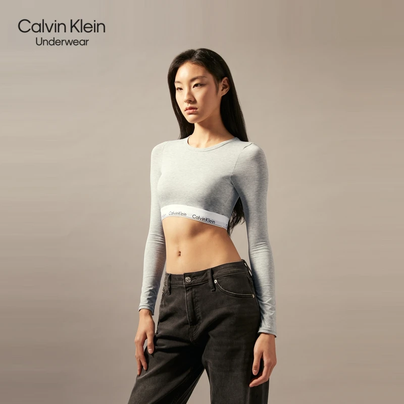 【摩登引力带】CK内衣秋冬女士舒适无钢圈内搭外穿T恤式文胸