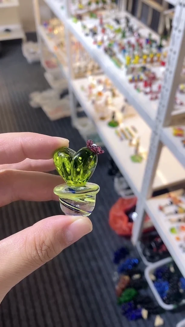 手工艺品琉璃盆栽