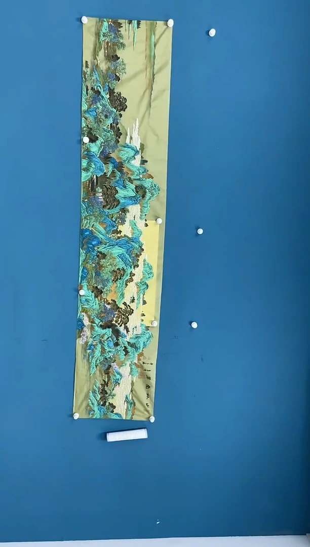 【闪购商品】国画1.27-王夫怀-千里江山丝绢67