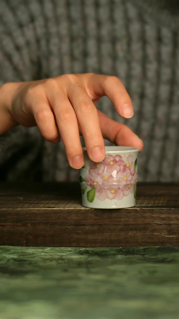 陶瓷青诗集手工手绘瓷器