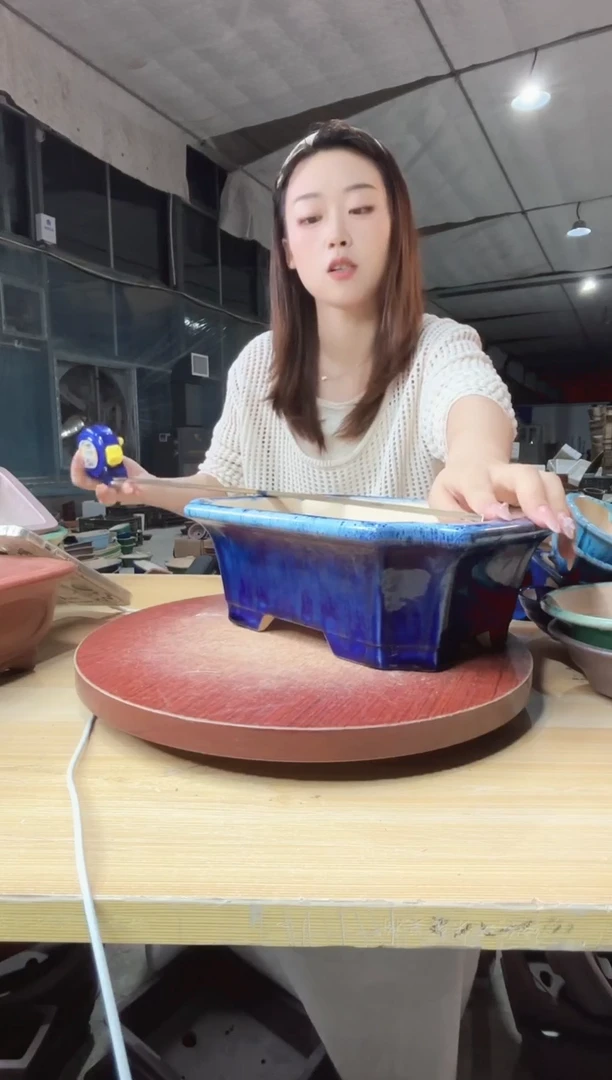紫砂花盆浅草紫砂花盆
