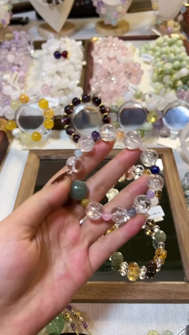 未镶嵌手串水晶【炘喜】天然水晶手串多样性发货 发其一