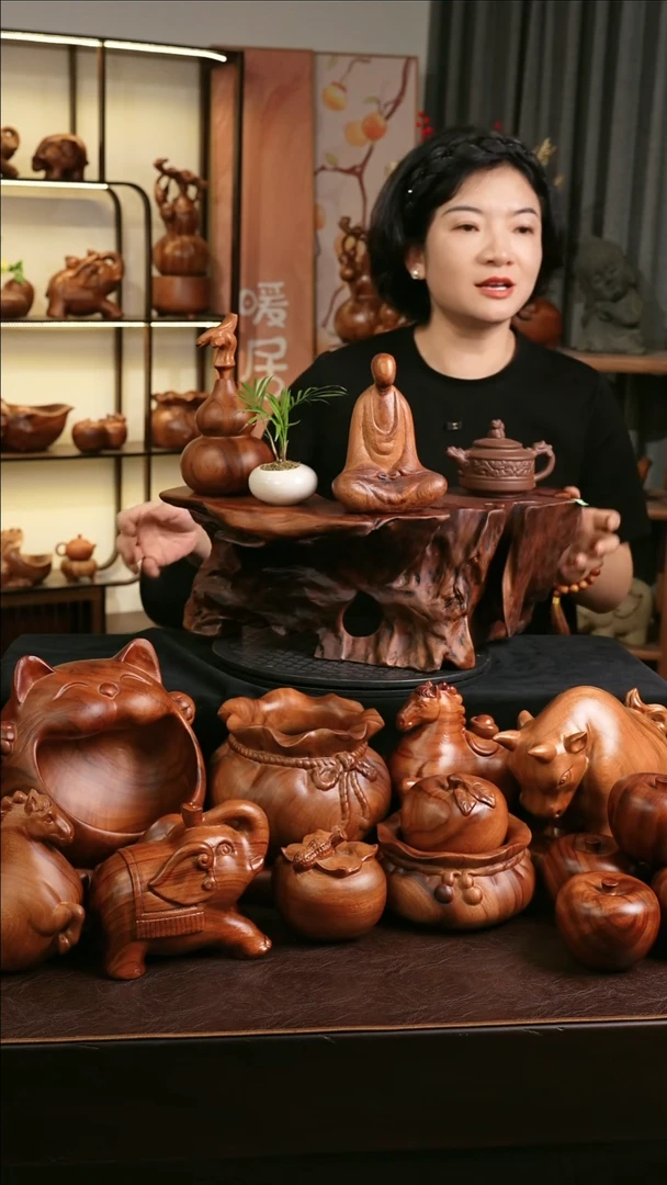 木香樟木手工底座