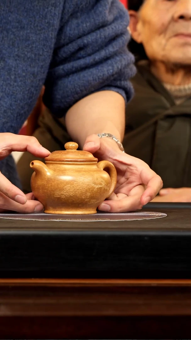 【闪购商品】紫砂茶壶PQZ 絮状黄金段 掇只