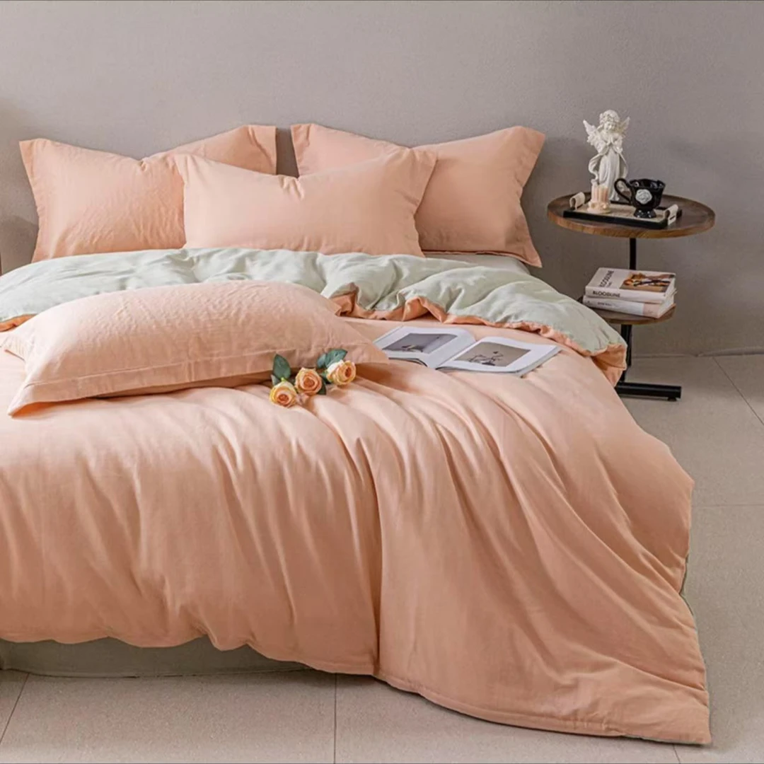 200*230cm80支草木染双层纱四件套