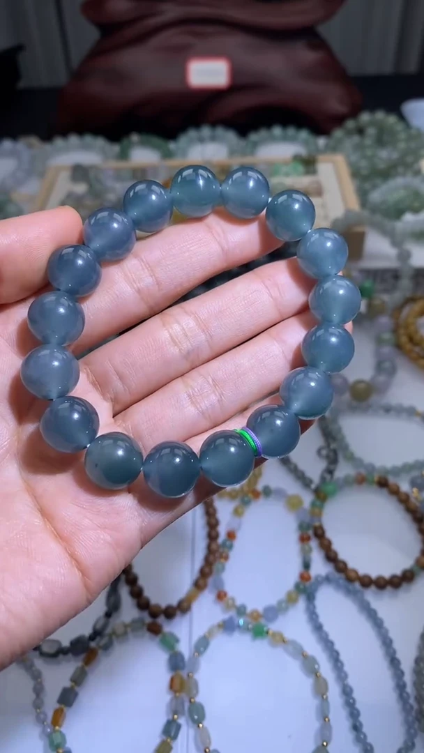 未镶嵌手链翡翠天然翡翠a货 12+