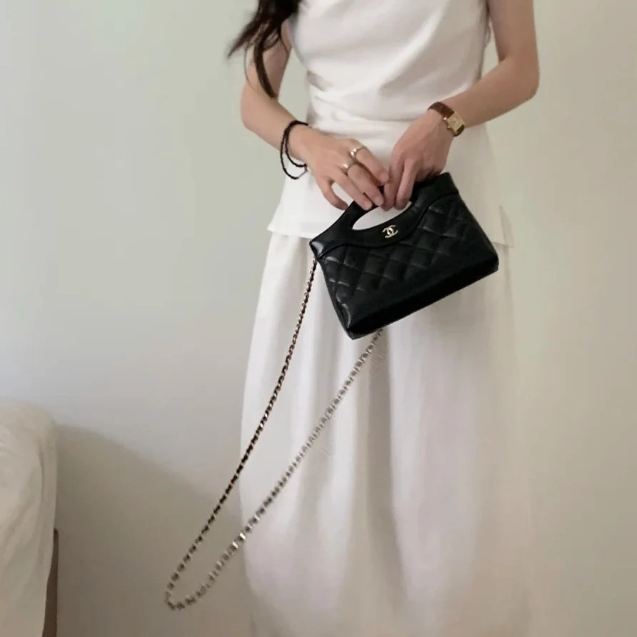 99新 Chanel/香奈儿 【双双活动】31Bag Nano 横版 20.5cm镭射标