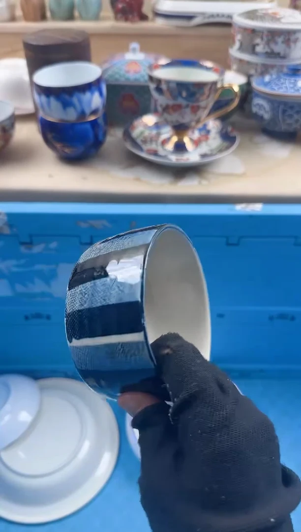 茶杯紫砂好****8458淘艺中古瓷器满18米包邮