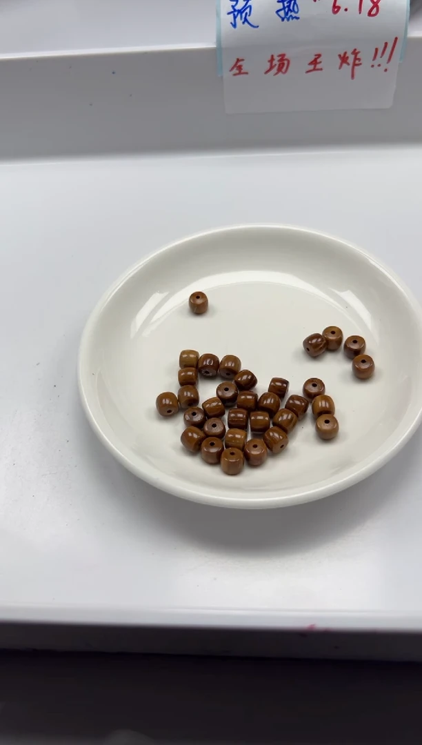 檀香木散珠w1687库克直切老型7*6mm*10颗
