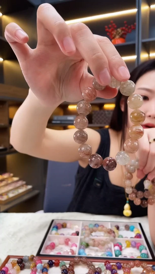 未镶嵌手链水晶千层幽灵手串
