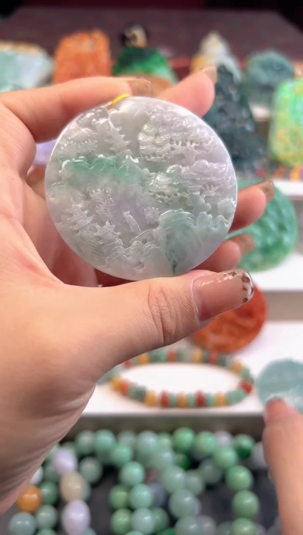 吊坠(不含链)未镶嵌翡翠3