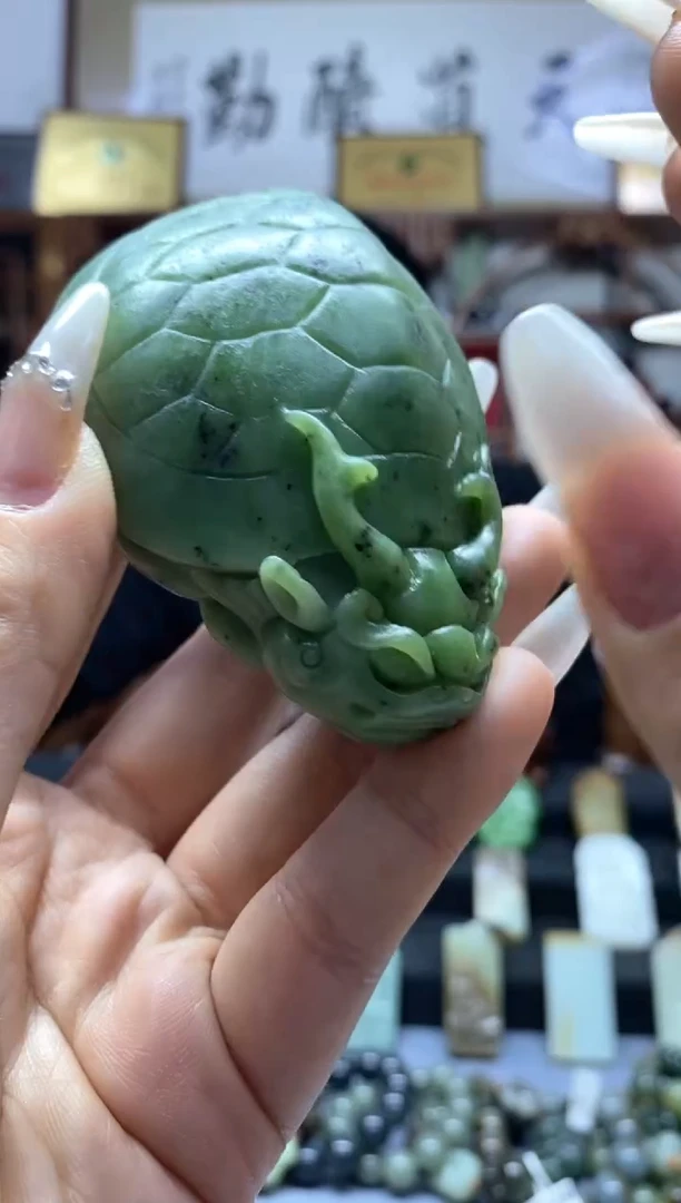 【闪购商品】和田玉把件未镶嵌龙龟把件