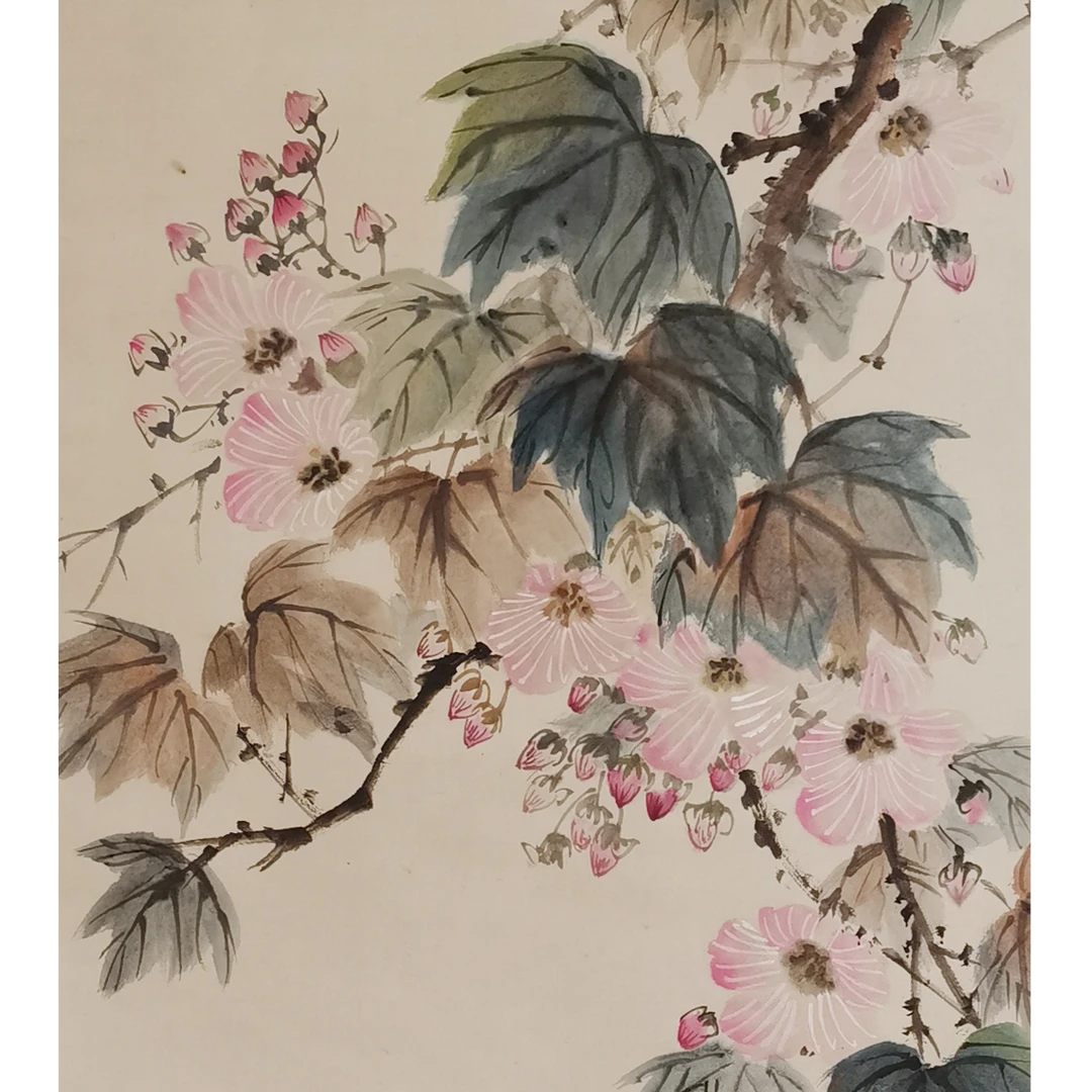 【辽拍】V250709-2-789《花鸟》（5.1平尺) 纸本镜片 yy1227t
