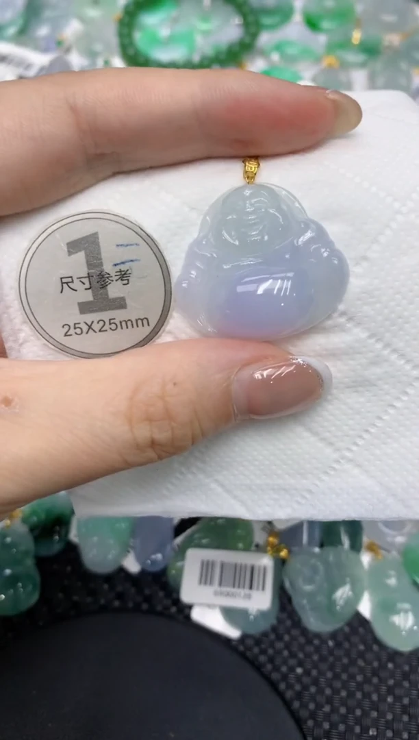 颈饰18K金镶嵌翡翠11111111