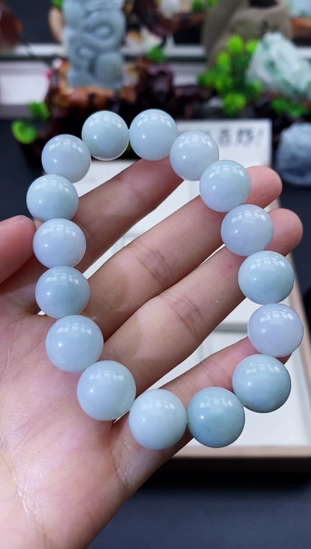 颈饰未镶嵌翡翠天然缅甸A货翡翠12mm+