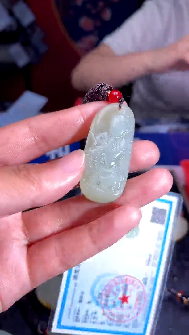 和田玉未镶嵌挂件1