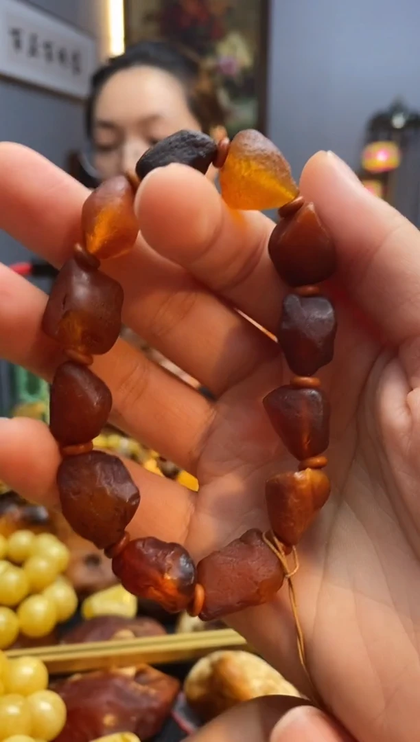手链琥珀未镶嵌手串