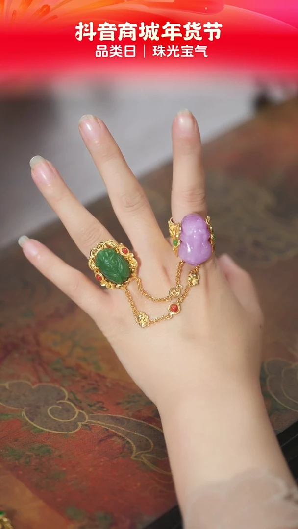 【闪购商品】和田玉戒指银S925镶嵌貔貅连体戒指