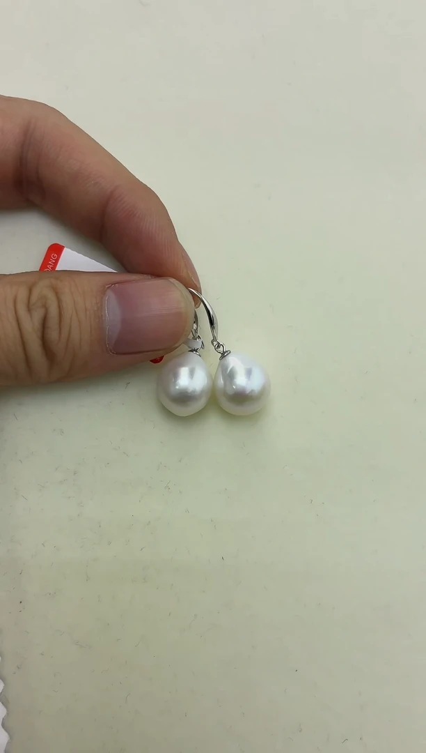 银S925镶嵌DA淡水珍珠耳饰 BQ246