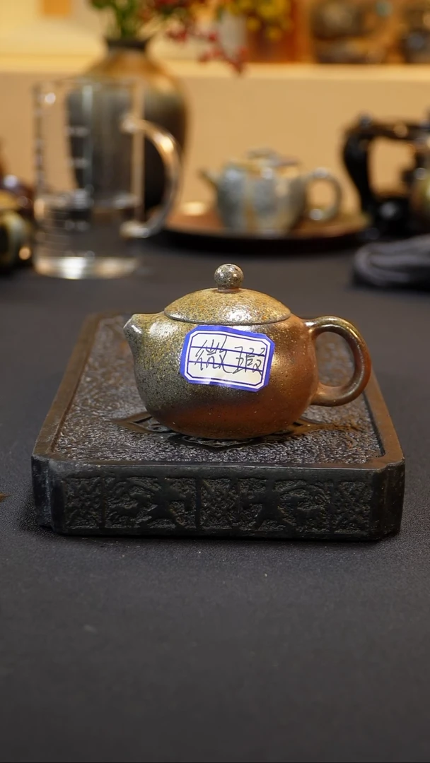 茶壶紫砂纯自然柴烧