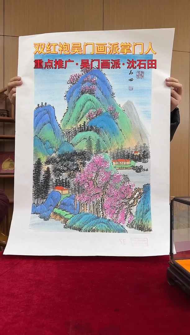 国画沈石田绘画2.7pc山水画集