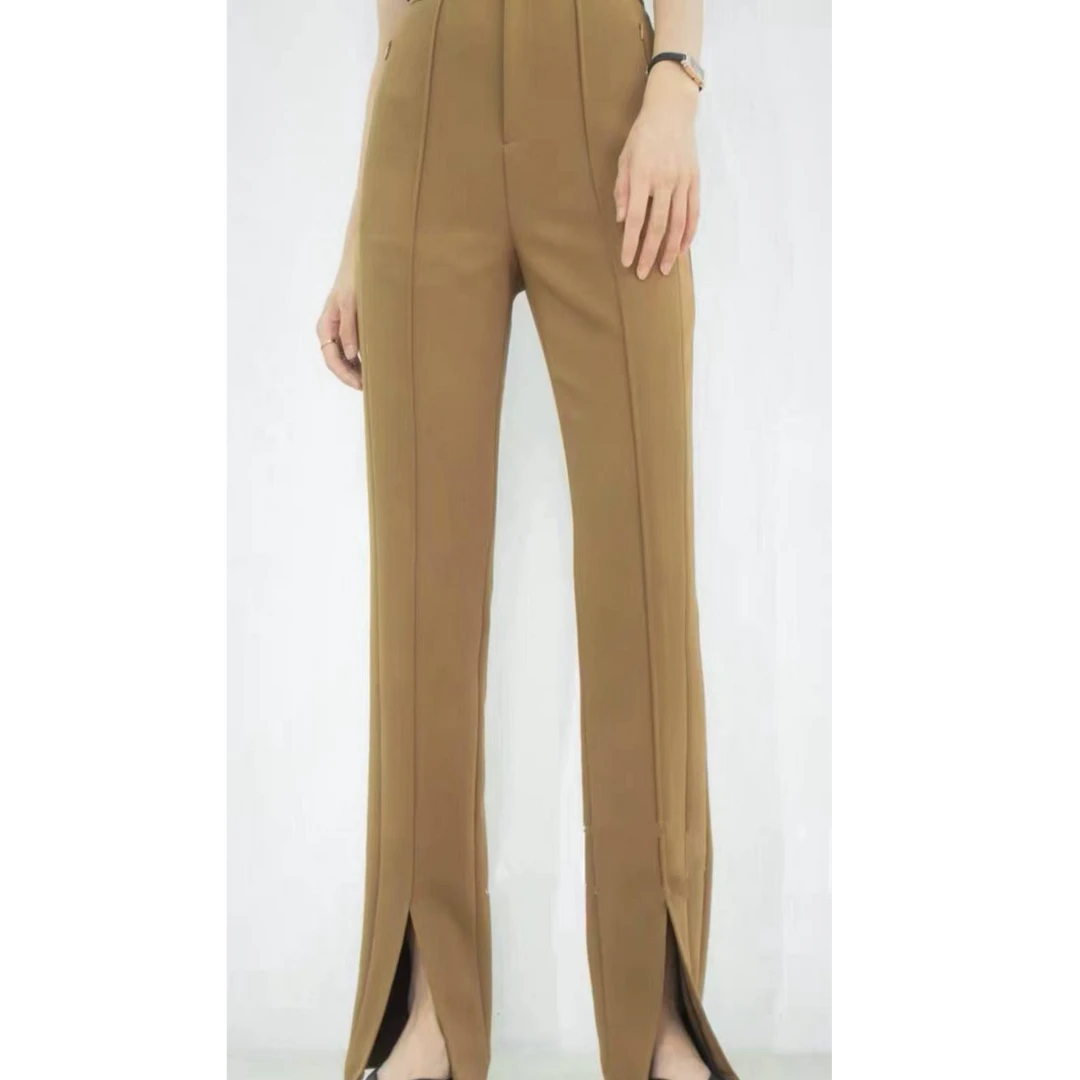 240 焦糖色西式裤百搭