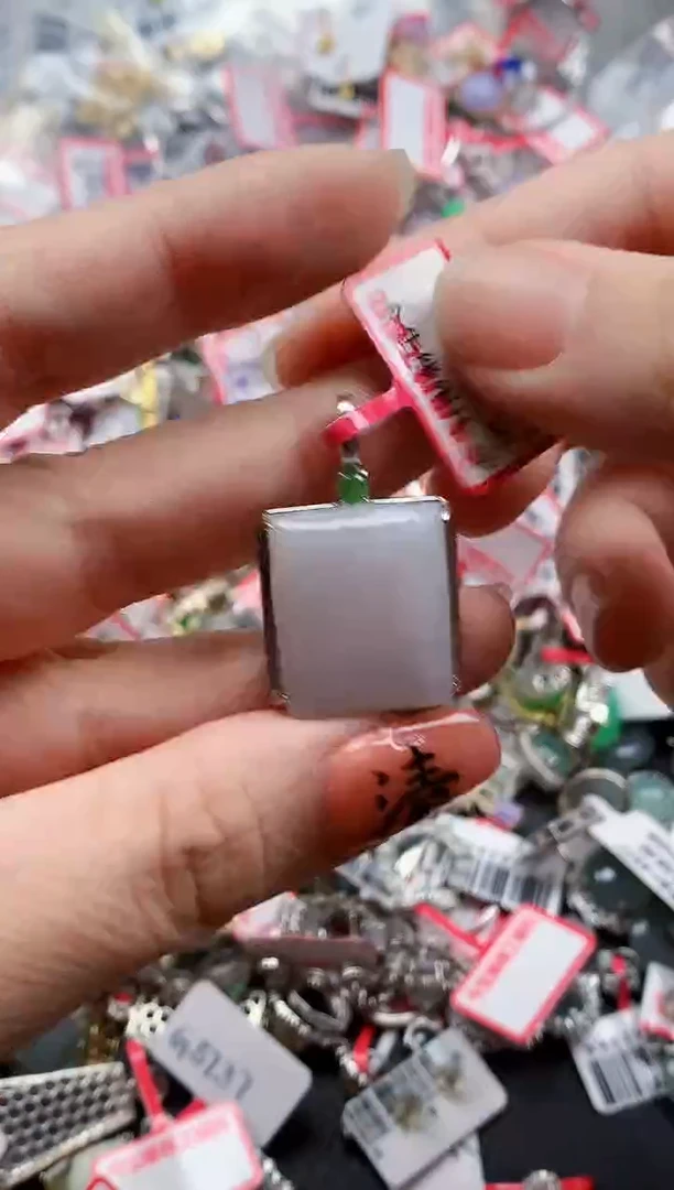 银S925镶嵌戒指翡翠天然A货缅甸翡翠