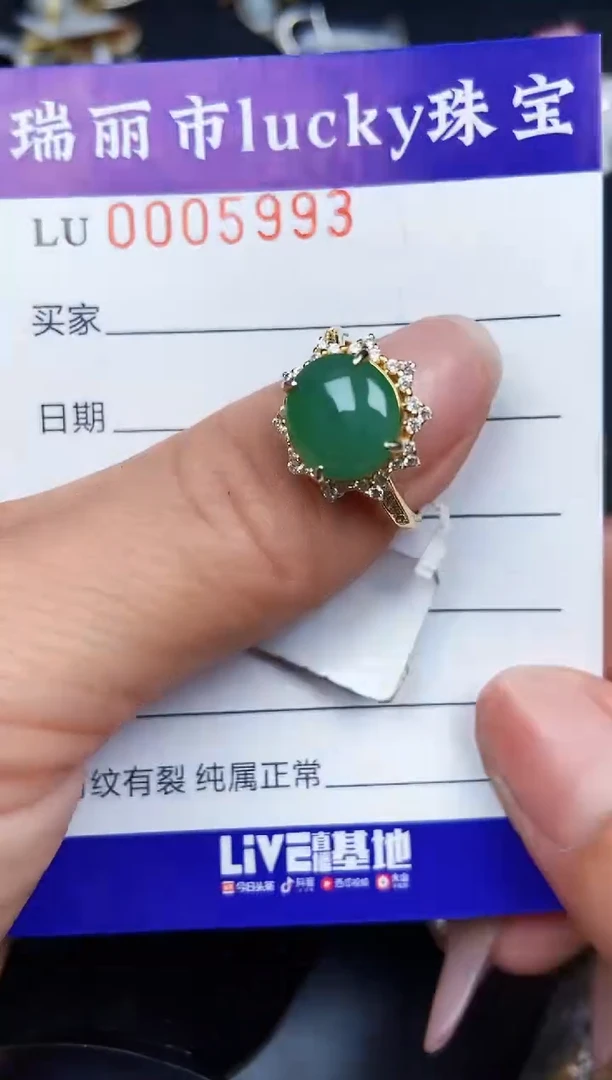 翡翠银S925镶嵌颈饰5993