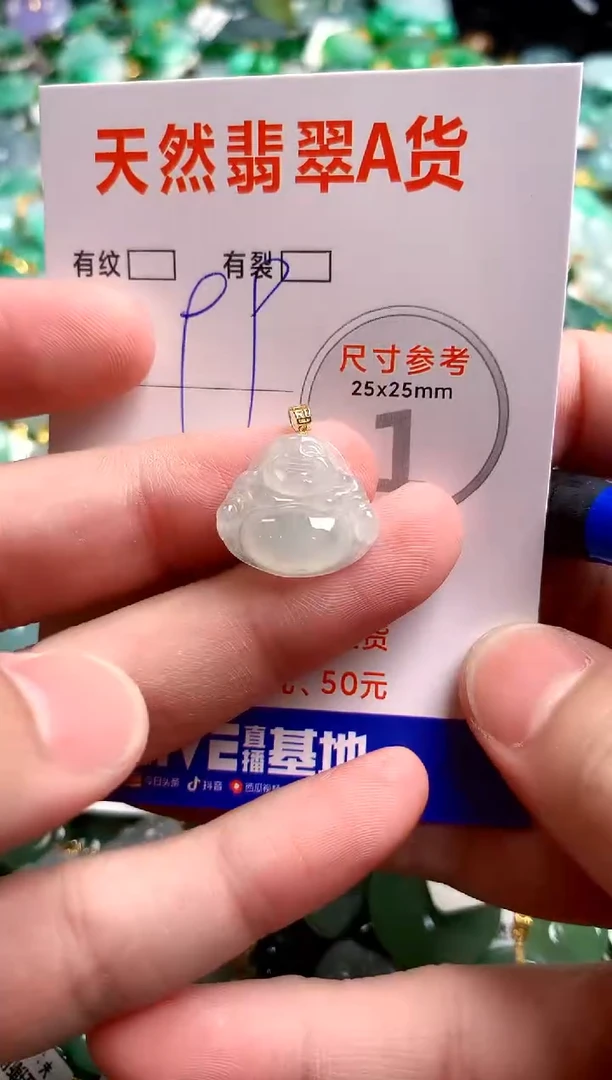 翡翠18K金镶嵌颈饰24000088