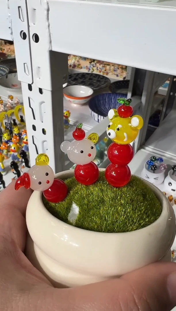 手工艺品琉璃小*糖葫芦3个
