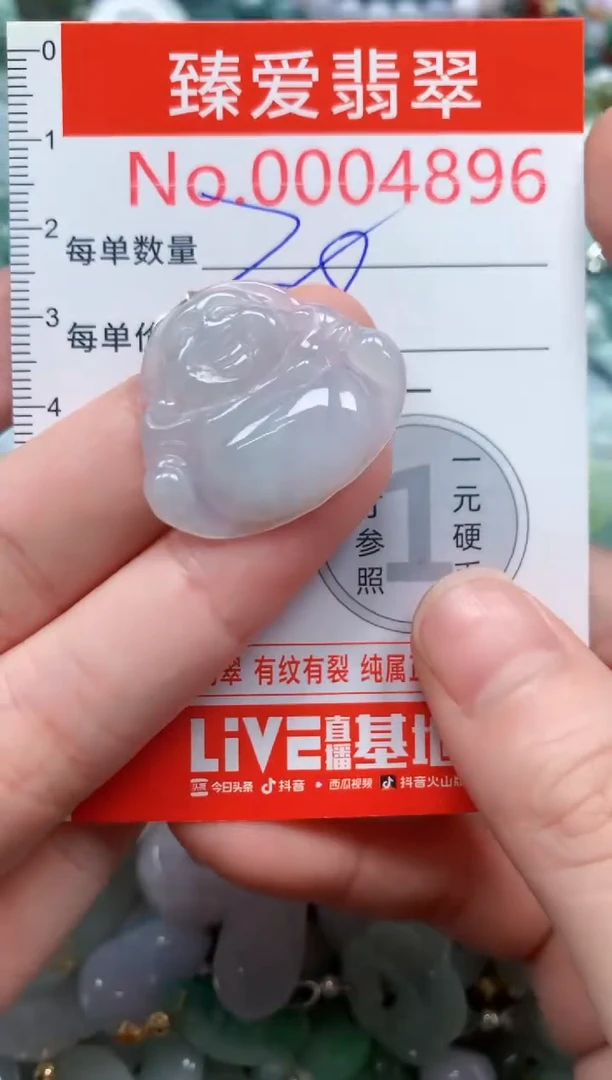 翡翠未镶嵌吊坠(不含链)4896