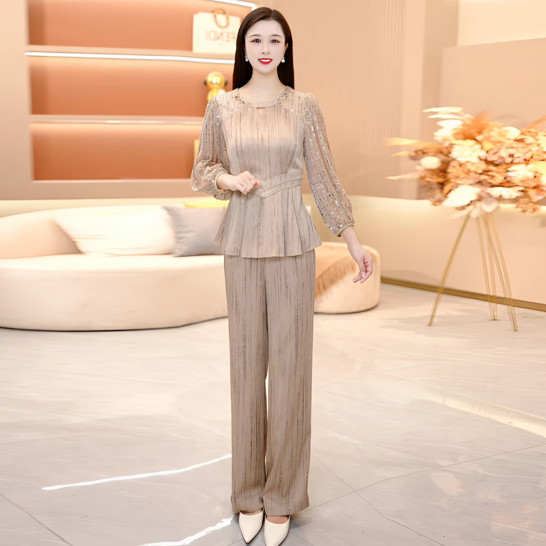 【MJFS057】春季新款套装两件套时尚轻奢优雅减龄法式洋气套装气质1