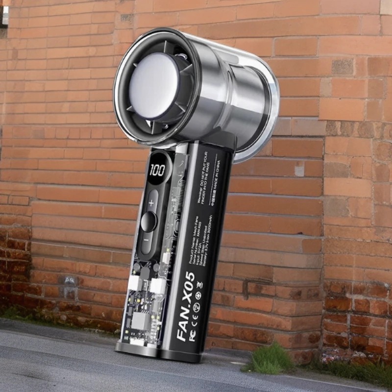 便携超高速冰敷手持小风扇USB供电超长续航可立桌面