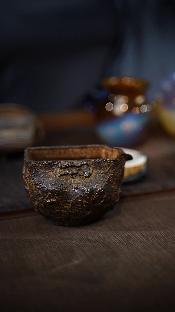 全手工制作  古南蛮石纹公道