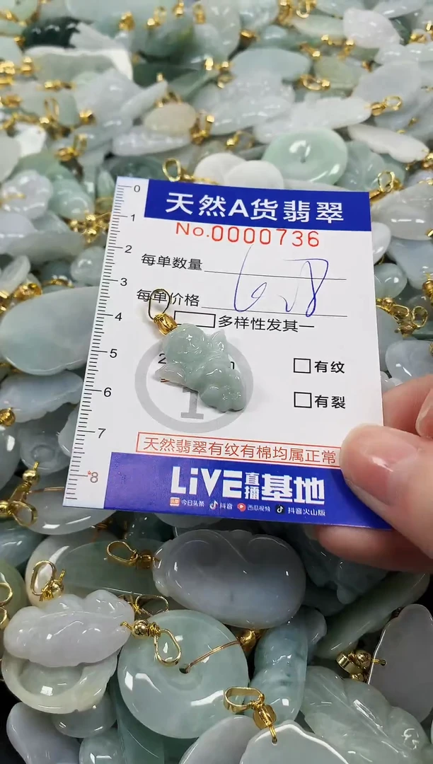 颈饰未镶嵌翡翠天然a货翡翠