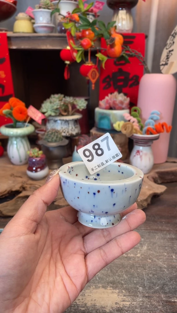 【闪购商品】摆件987知木小芳花盆