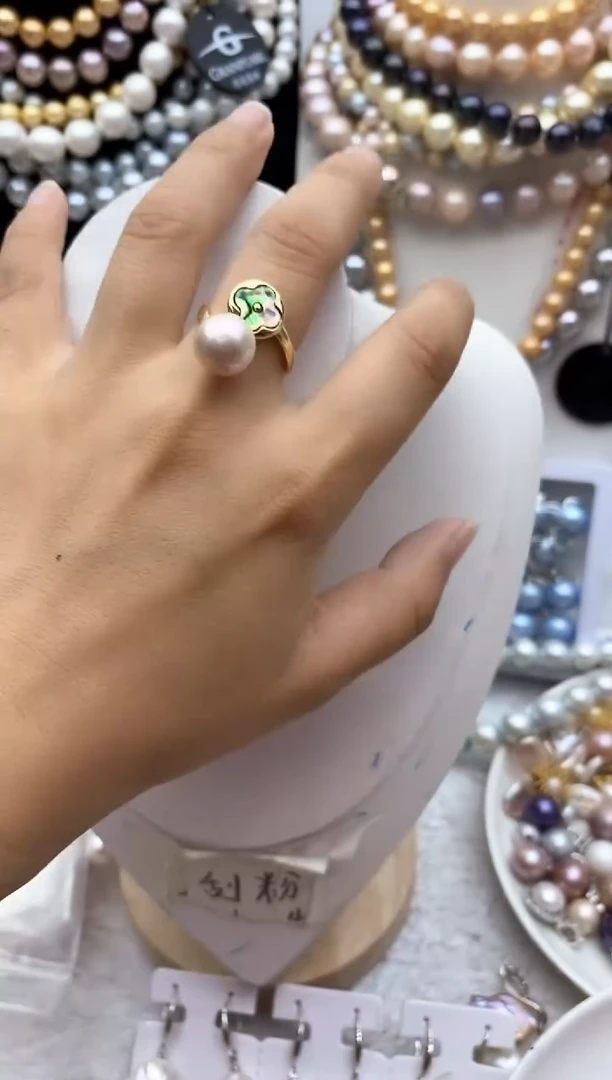 淡水珍珠钛钢颈饰87