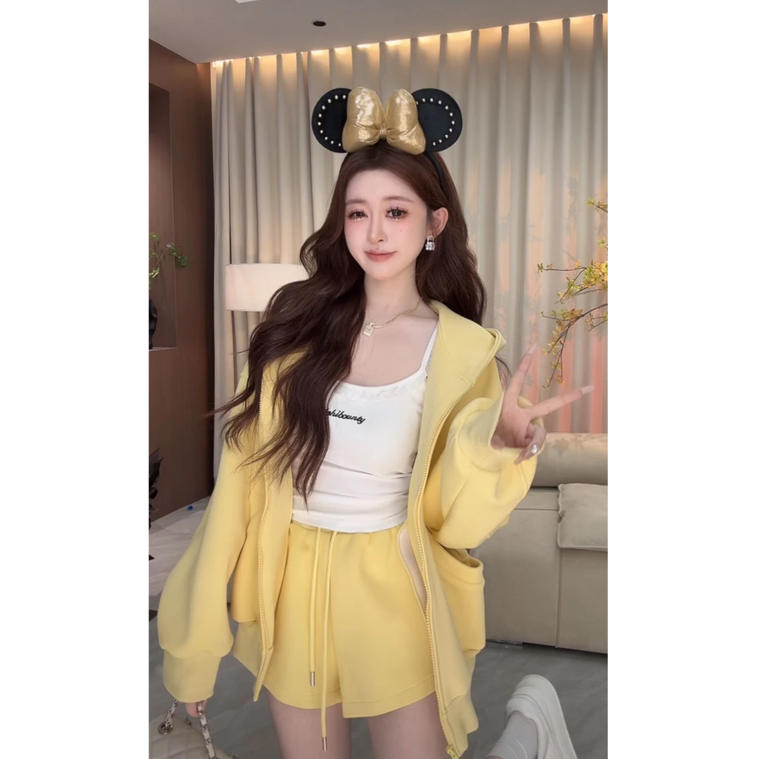 浩哥严选●等你下课C5TZ1238A外套+短裤预小众设计感短款时尚休闲