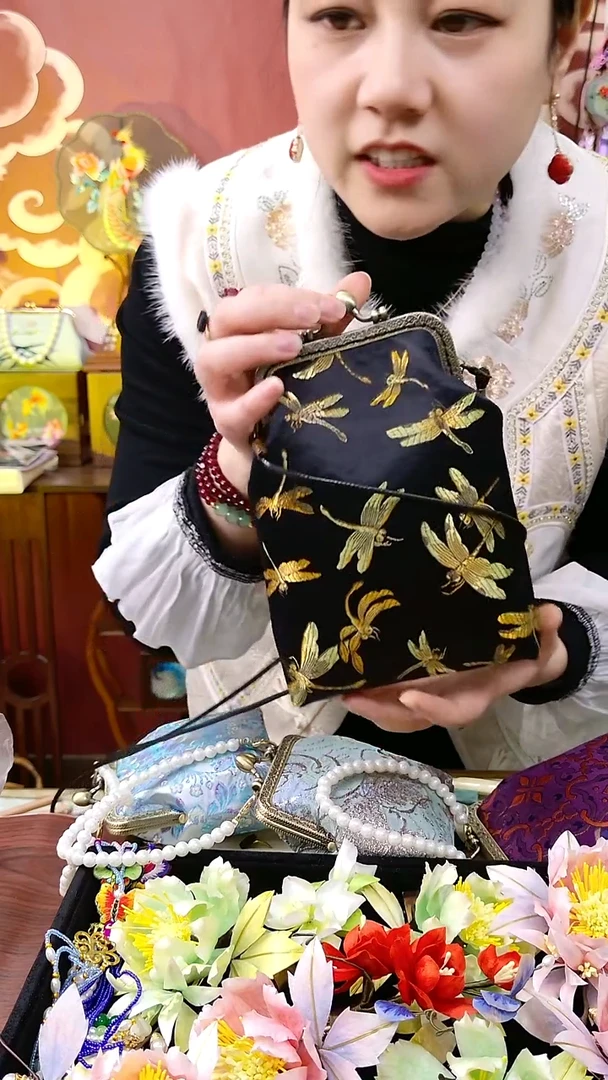 纯铜合金琉璃非遗绒花好美