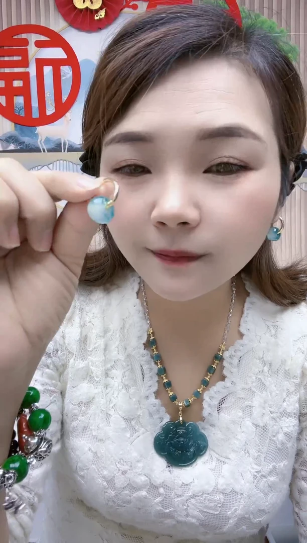 【闪购商品】翡翠耳饰未镶嵌Q10DSGGHGS