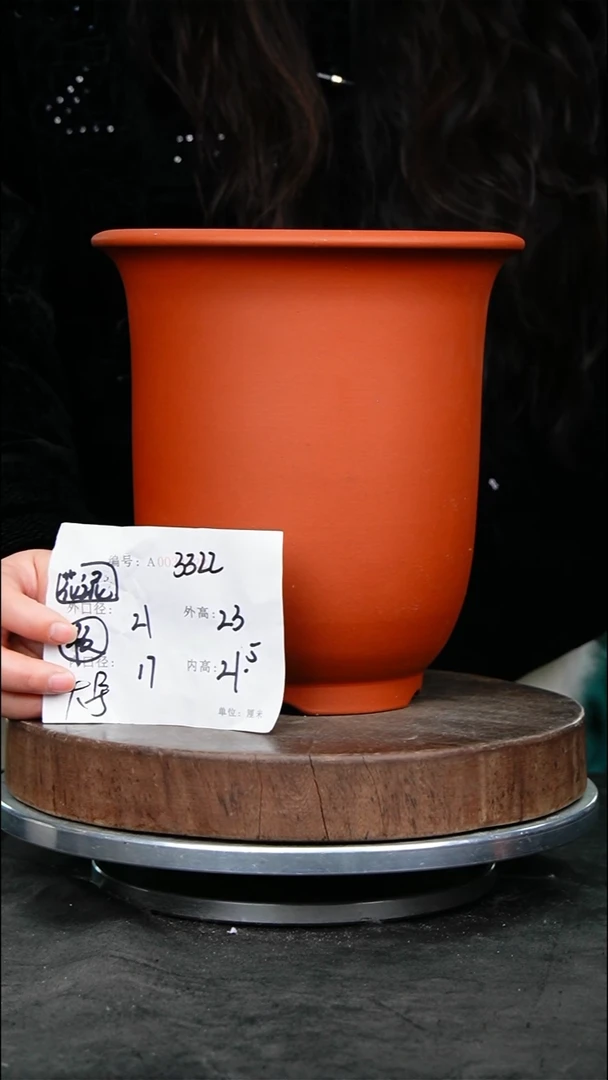 紫砂花盆3322花泥瑕疵紫砂花盆