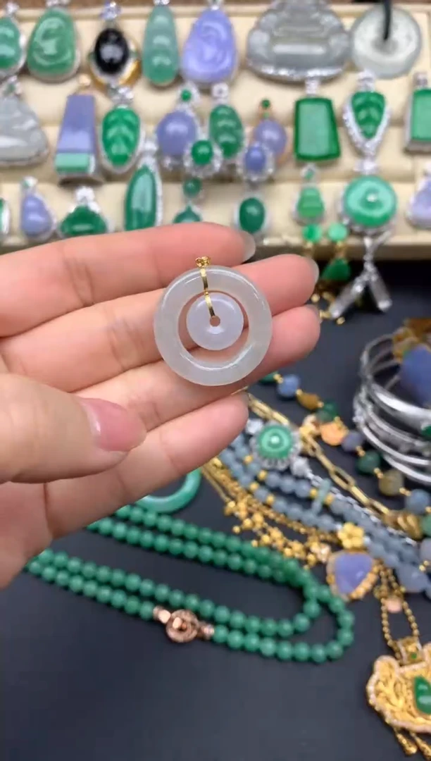 【闪购商品】翡翠颈饰18K金镶嵌26-中国好珍宝